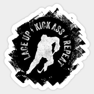 Lace Up. Kick Ass. Repeat. Sticker